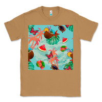 Toasted Coconut summer vibes seamless pattern Classic Tee - BundleAndBundleShop