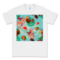 White summer vibes seamless pattern Classic Tee - BundleAndBundleShop