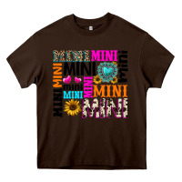 Chocolate Brown mini gemstone sunflower Heavy Core Tee - texasbilliewilder