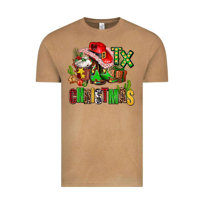 Tx Christmas Cowgirl Vintage Tee by AdoDesignShop | Teevron