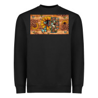 Black leopard cross butterfly sunflower Heavyweight Sweatshirt - JahusDesignShop