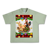 Oil Green Christmas coop animals Urban Heavy Tee - Artiststas