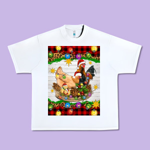 Christmas Coop Animals Urban Heavy Tee Designed By Artiststas