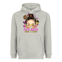 Moon Dust Messy Bun Gym Hair Don't Care Bbs Heavyweight Hoodie - BundleAndBundleShop