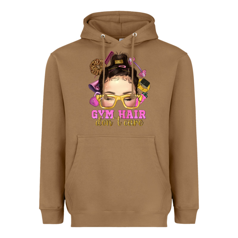 Messy Bun Gym Hair Don't Care Bbs Heavyweight Hoodie by BundleAndBundleShop | Teevron