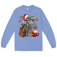 Colony Blue christmas skeleton coffee Long Sleeve Tee - Jasminsmagicworld