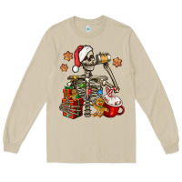 Mushroom christmas skeleton coffee Long Sleeve Tee - Jasminsmagicworld