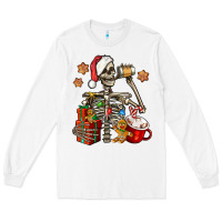 White christmas skeleton coffee Long Sleeve Tee - Jasminsmagicworld