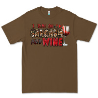 Cacao i run on sarcasm and wine Premium Tee - Zillion Design Studio