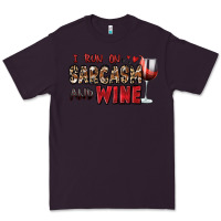 Plum i run on sarcasm and wine Premium Tee - Zillion Design Studio