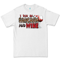 White i run on sarcasm and wine Premium Tee - Zillion Design Studio