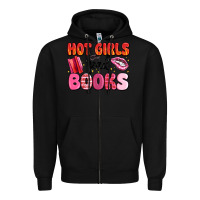 Black hot girls read books Zipper Hoodie - MaliasSmallBusiness