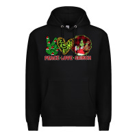 Black Peace Love Grinch Premium Hoodie - Bettercallsaul