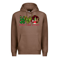 Chestnut Peace Love Grinch Premium Hoodie - Bettercallsaul