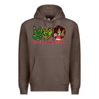Coffee Peace Love Grinch Premium Hoodie - Bettercallsaul