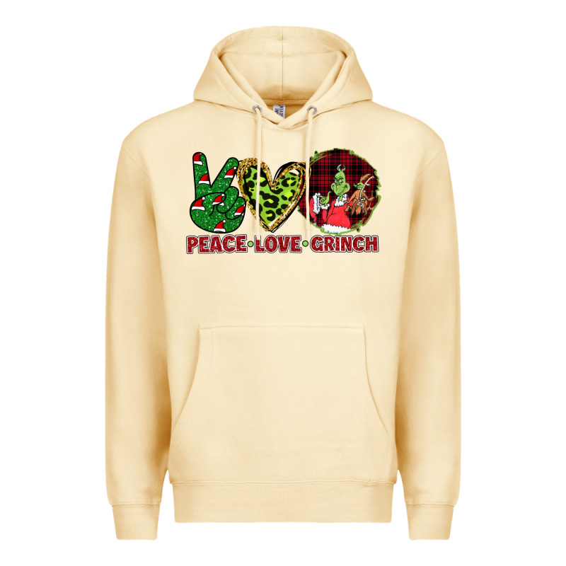 Peace Love Grinch Premium Hoodie by Bettercallsaul | Teevron