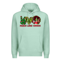 Seafoam Peace Love Grinch Premium Hoodie - Bettercallsaul