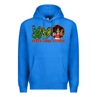 True Royal Peace Love Grinch Premium Hoodie - Bettercallsaul