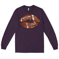 Plum football lips Long Sleeve Tee - AdoDesignShop