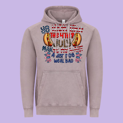 You Look Like The 4th Of July Makes Me Want A Hot Dog Weal Bad Vintage Hoodie Designed By Cowhidedigitalart