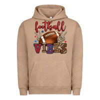 Pigment Burro Football vibes red and blue Urban Hoodie - HowdyJamesFarm