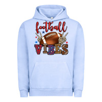 Pigment Grape Ice Football vibes red and blue Urban Hoodie - HowdyJamesFarm