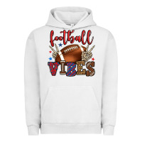 Pigment Lunar Rock Football vibes red and blue Urban Hoodie - HowdyJamesFarm