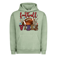 Pigment Oil Green Football vibes red and blue Urban Hoodie - HowdyJamesFarm