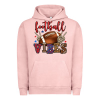 Pigment Salmon Football vibes red and blue Urban Hoodie - HowdyJamesFarm
