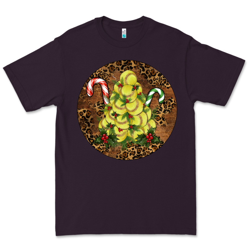 Softball Leopard Christmas Premium Tee by RanaPortraitStore | Teevron