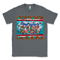Charcoal Heather American babe leopard gemstone Classic Tee - Artiststas