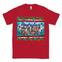 Red American babe leopard gemstone Classic Tee - Artiststas