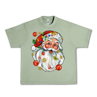 Oil Green santa with little christmas Urban Heavy Tee - AdoDesignShop