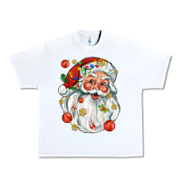 White santa with little christmas Urban Heavy Tee - AdoDesignShop