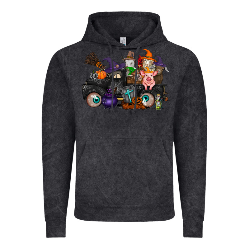 Halloween Farm Animals Truck Vintage Hoodie by RacoonDesign | Teevron