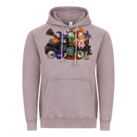 Vintage Zinc halloween farm animals truck Vintage Hoodie - RacoonDesign