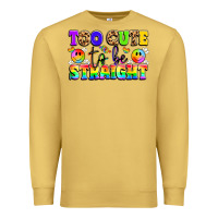 Antique Gold cute and colorful pride message Premium Sweatshirt - LillyAllenDesigns