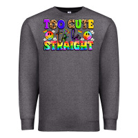 Charcoal Heather cute and colorful pride message Premium Sweatshirt - LillyAllenDesigns