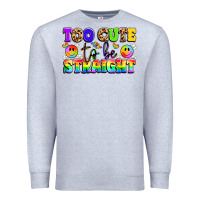 Heather Grey cute and colorful pride message Premium Sweatshirt - LillyAllenDesigns