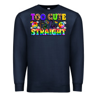 Navy cute and colorful pride message Premium Sweatshirt - LillyAllenDesigns