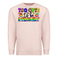 Pale Pink cute and colorful pride message Premium Sweatshirt - LillyAllenDesigns