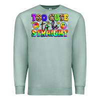 Seafoam cute and colorful pride message Premium Sweatshirt - LillyAllenDesigns