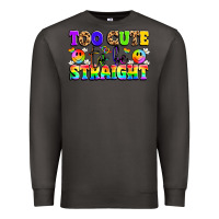 Smoke cute and colorful pride message Premium Sweatshirt - LillyAllenDesigns