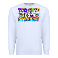 White cute and colorful pride message Premium Sweatshirt - LillyAllenDesigns