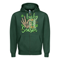 Sports Green lucky season Zipper Hoodie - MaliasSmallBusiness