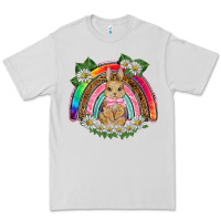 Dove Grey easter rabbit rainbow Premium Tee - BarkalooDesign