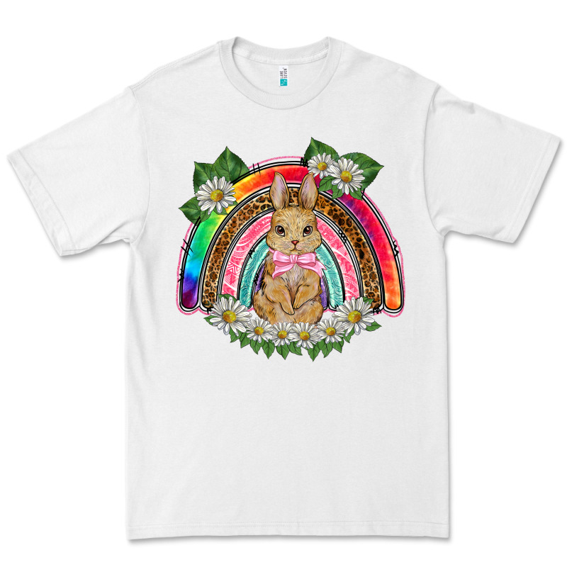Easter Rabbit Rainbow Premium Tee by BarkalooDesign | Teevron
