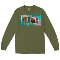 Army Green western turquoise gigi license plate Long Sleeve Tee - BarkalooDesign
