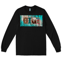Black western turquoise gigi license plate Long Sleeve Tee - BarkalooDesign