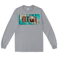Heather Grey western turquoise gigi license plate Long Sleeve Tee - BarkalooDesign